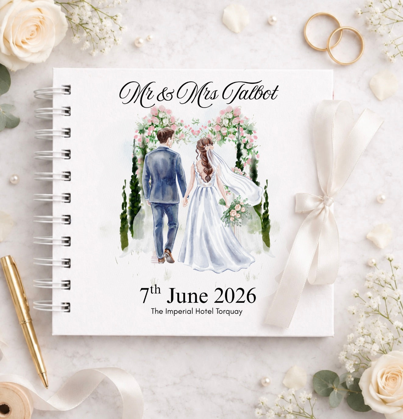 Personalised Wedding Arch Wedding Guest Book
