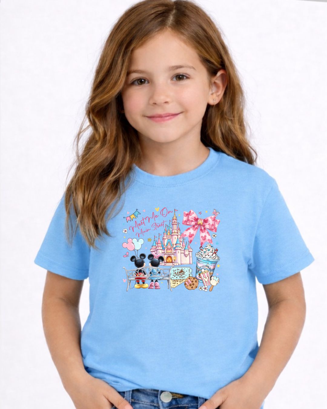 Meet Me On Main Street Disney Kids T-Shirt | Disney Everyday Tee | Disney Outfit