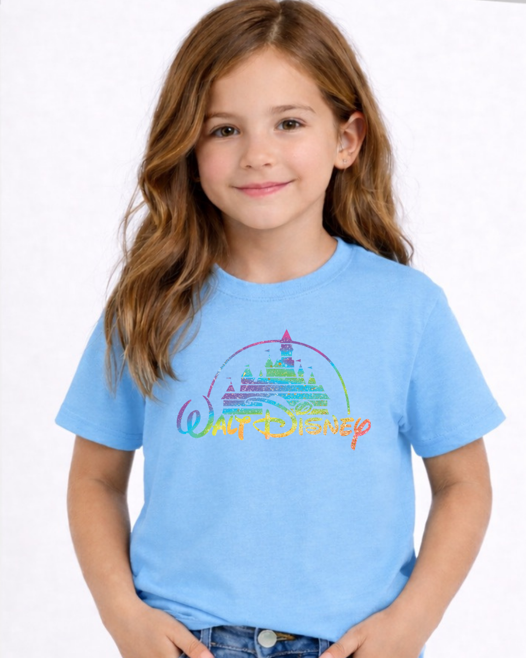 Rainbow Walt Disney CastleDisney Kids T-Shirt | Disney Everyday Tee | Disney Outfit