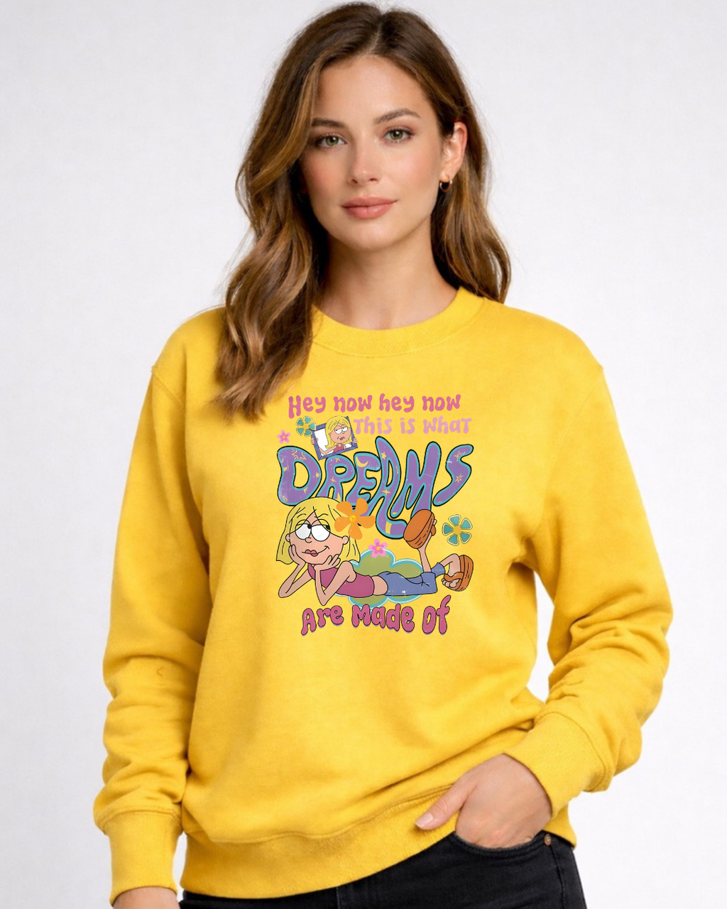This what Dreams Are Made Of Disney Sweatshirt – Cozy Graphic Crewneck, Unisex Disney Style Jumper