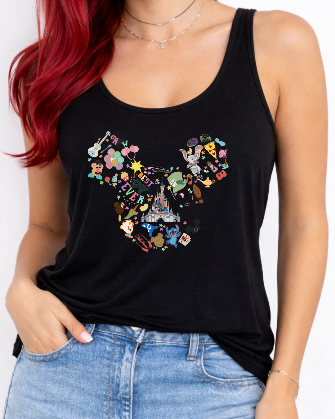 All Things Disney, Disney Vest Top, Disney Tank Top Women, Disney World Outfit, Disney Holiday Shirt,