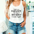 I Live In A Madhouse Run By A Tiny Army I Made Myself Vest Top, Funny Mum Tank Top, Mom Life Racerback, Mother's Day Gift, Women's Summer Vest