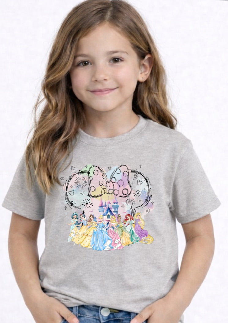 Princess Minnie Castle Disney Kids T-Shirt | Disney Everyday Tee | Disney Outfit