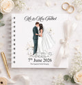 Personalised Mr & Mrs Wedding Guest Book