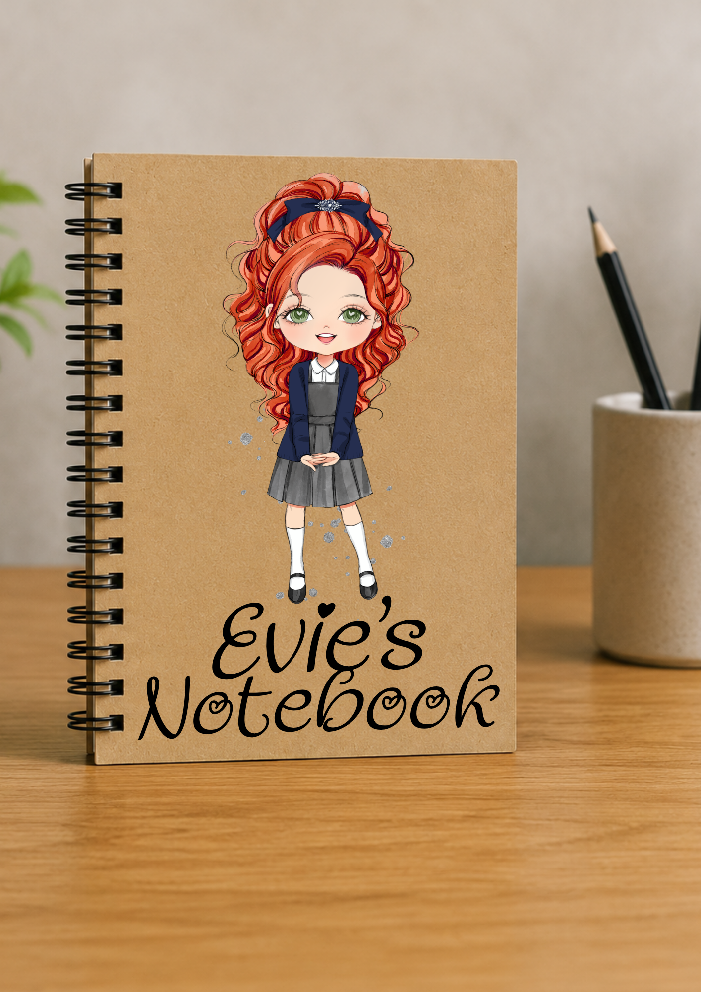 Personalised School Girl Notebook