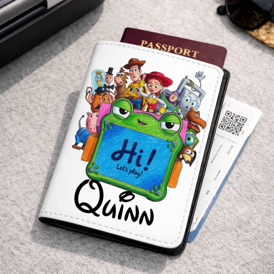 Personalised Toy Story 5 Disney Passport Cover | Family Holiday Passport Holder | Custom Travel Wallet | Magical Holiday Gift | Personalised Passport Cover