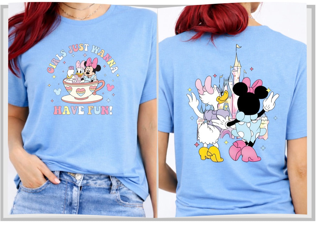 Girls Just Want Have FunDisney t-shirt, Disney fashion, Disney clothes, Disney tops, Disney tee, Disney lover