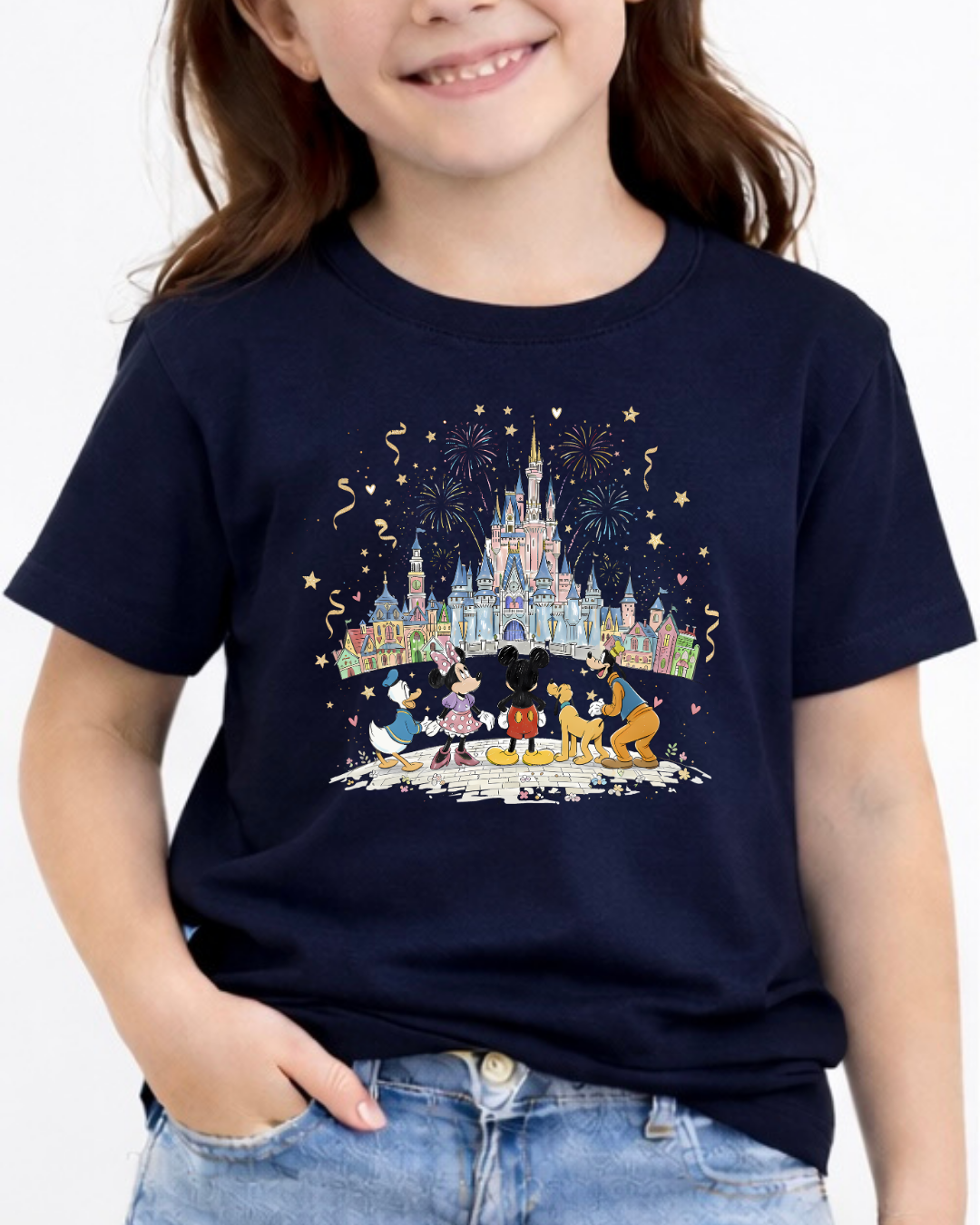 Fab 5 Castle Disney Kids T-Shirt | Disney Everyday Tee | Disney Outfit