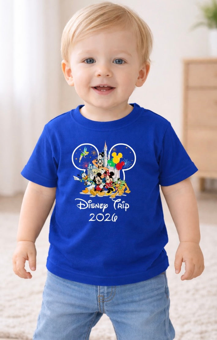 Mickey Mouse Disney Trip 2026 Disney Baby/Toddler T-Shirt | Disney Everyday Tee | Disney Outfit