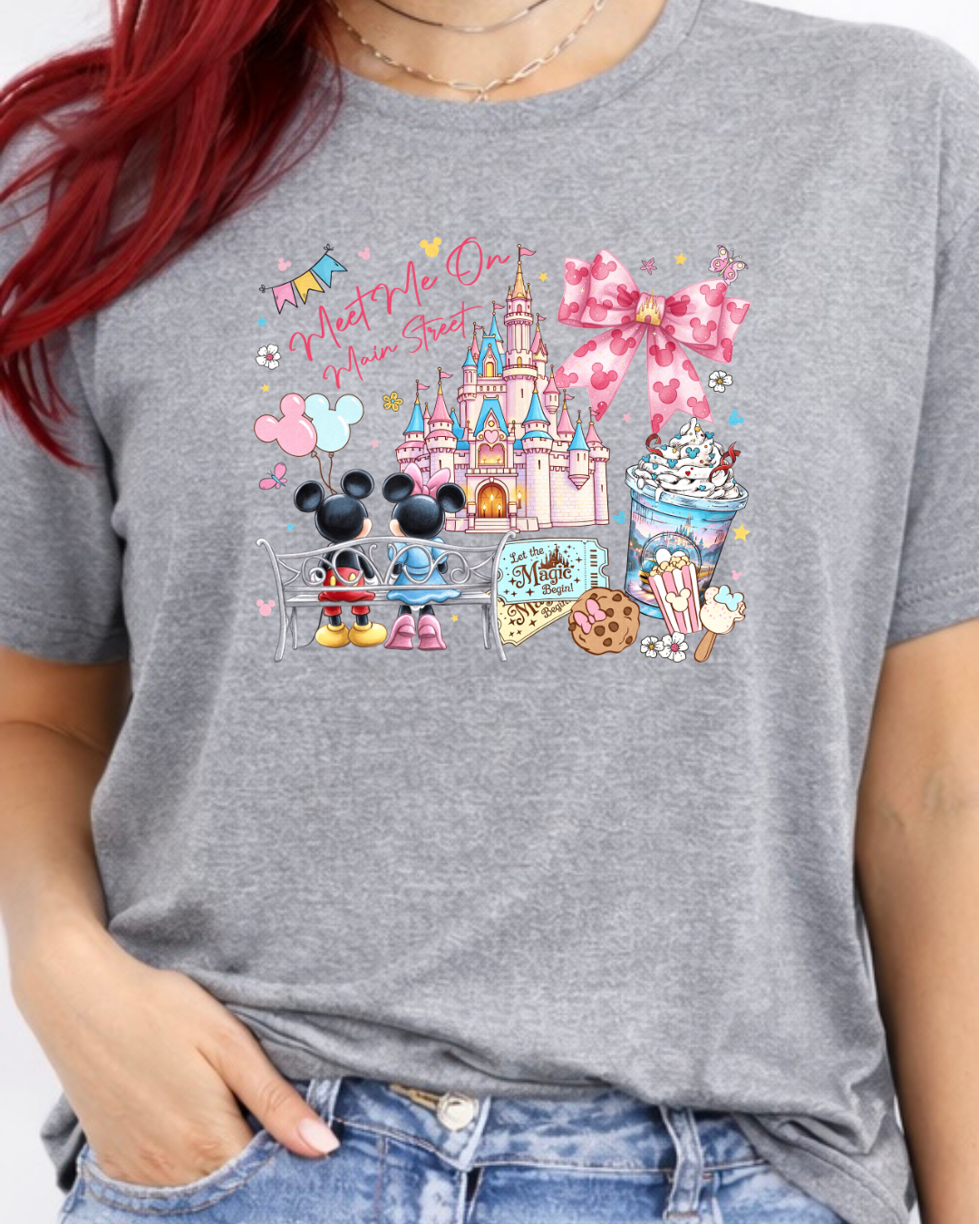 Meet Me On Main Street Disney t-shirt, Disney fashion, Disney clothes, Disney tops, Disney tee, Disney lover