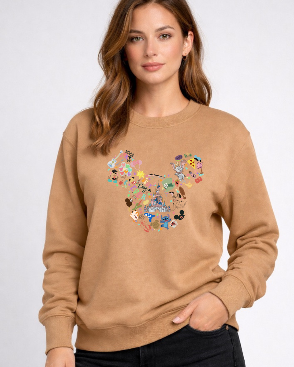 All Things Disney, Disney Sweatshirt – Cozy Graphic Crewneck, Unisex Disney Style Jumper