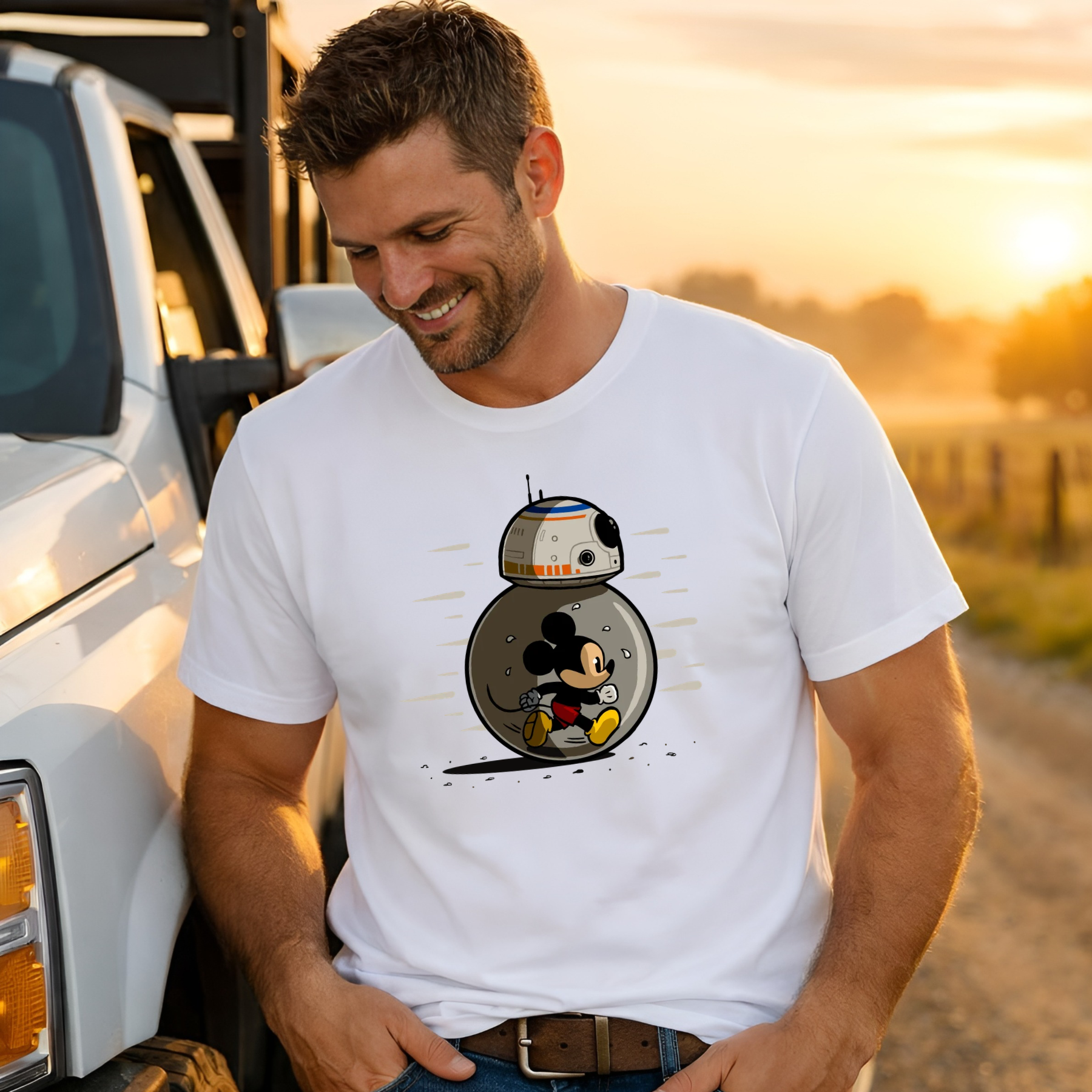 Mickey Mouse BB8 Disney t-shirt, Disney fashion, Disney clothes, Disney tops, Disney tee, Disney lover