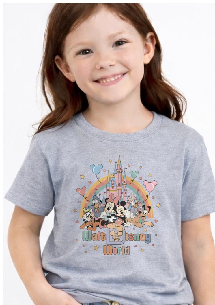 Walt Disney World Castle Disney Kids T-Shirt | Disney Everyday Tee | Disney Outfit