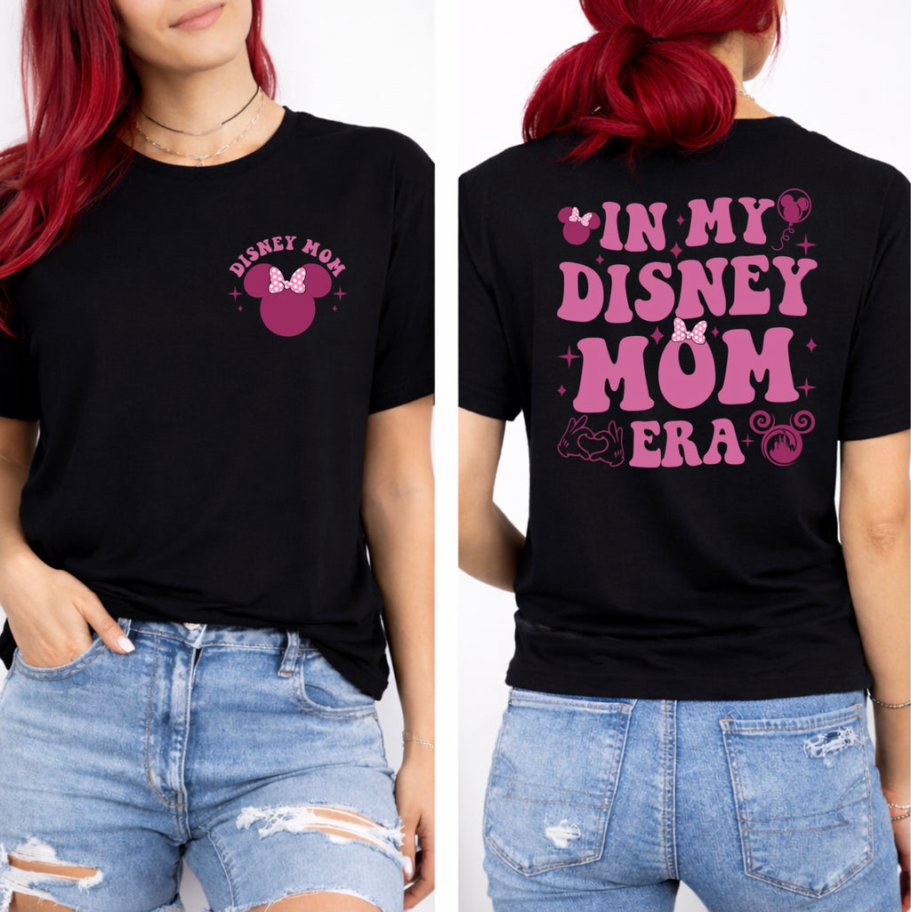 In My Mom Era Front & Back Graphic T-Shirt – Magical Mom Statement Tee
