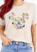 Magical Memories Mouse Head Collage T-Shirt – Theme Park Inspired Character Graphic Tee
