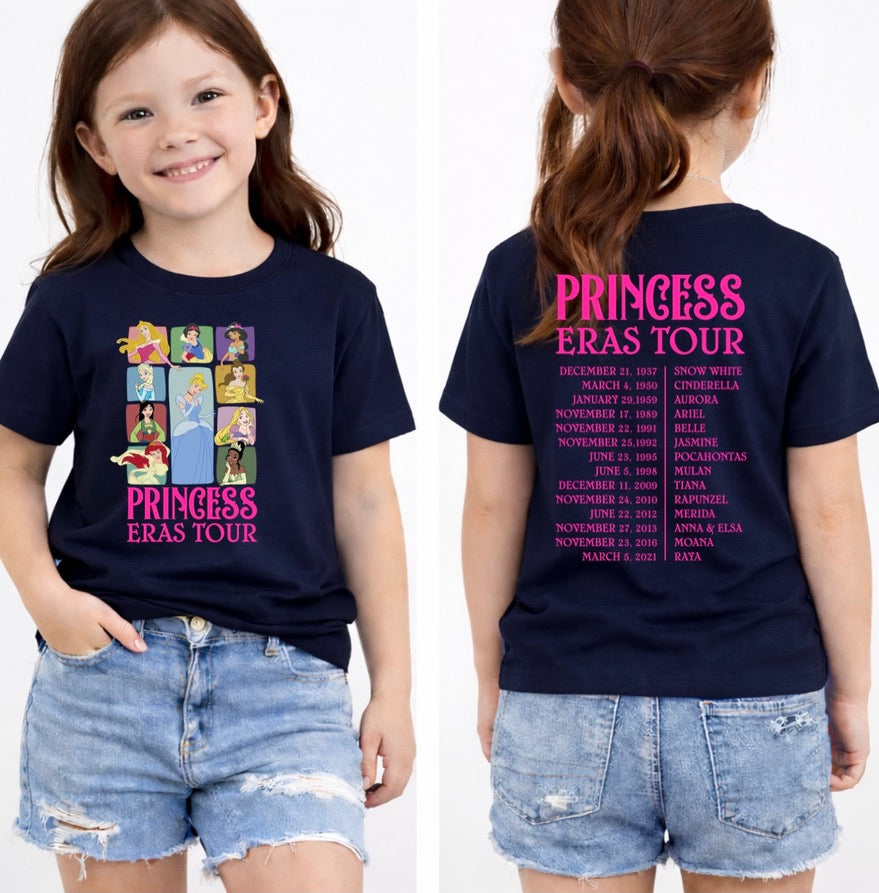 Princess Era Tour Disney Kids T-Shirt | Disney Everyday Tee | Disney Outfit
