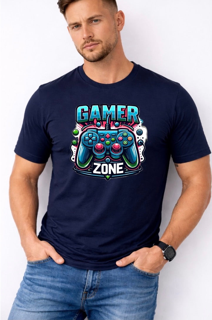 Gamer Zone Graphic T-Shirt – Video Game Controller Unisex Tee - Soft Cotton Gaming Shirt