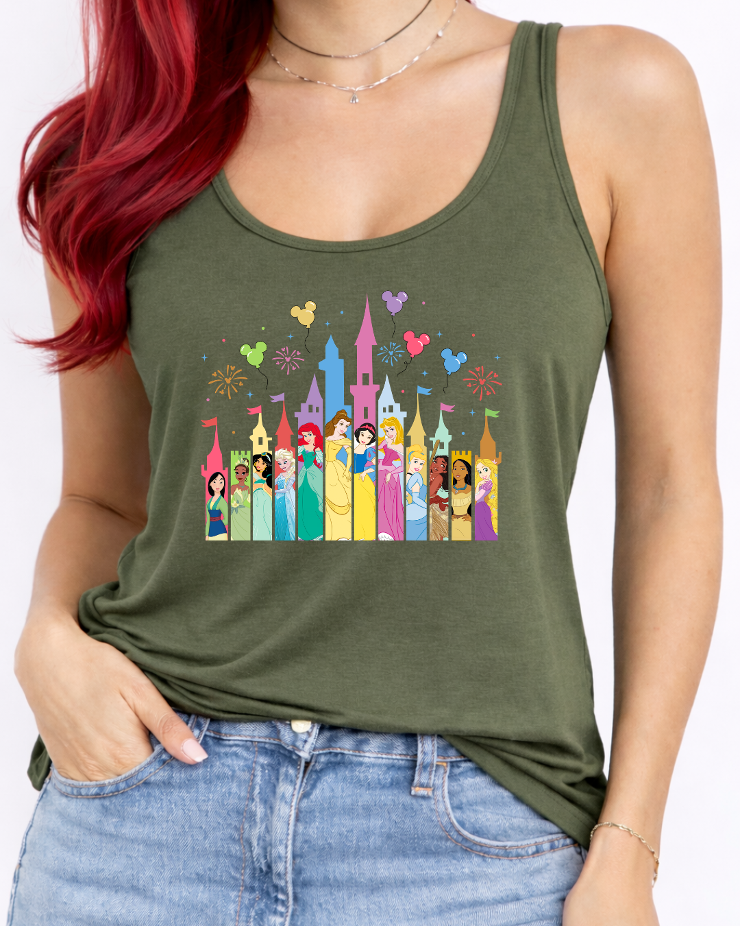 Princess Castle Disney Vest Top, Disney Tank Top Women, Disney World Outfit, Disney Holiday Shirt,