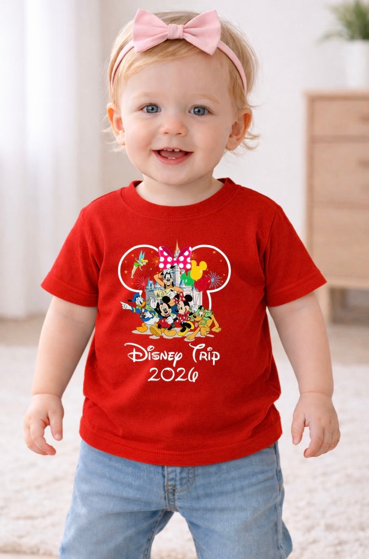 Minnie Mouse Disney Trip 2026 Disney Baby/Toddler T-Shirt | Disney Everyday Tee | Disney Outfit