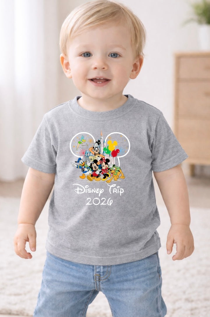 Mickey Mouse Disney Trip 2026 Disney Baby/Toddler T-Shirt | Disney Everyday Tee | Disney Outfit