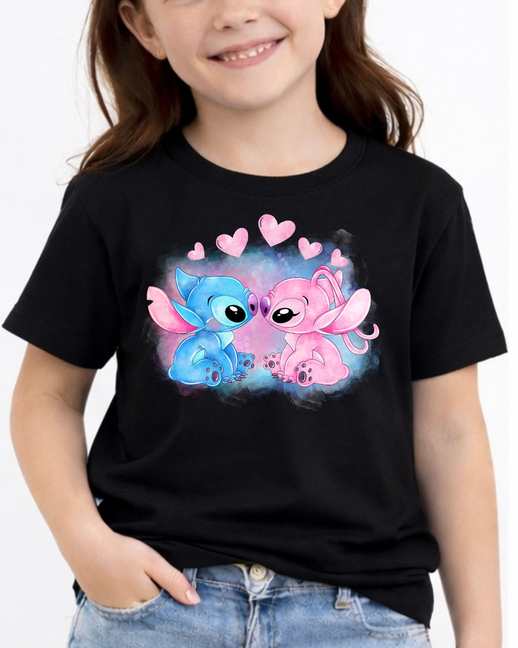 Stitch & Angel Disney Kids T-Shirt | Disney Everyday Tee | Disney Outfit