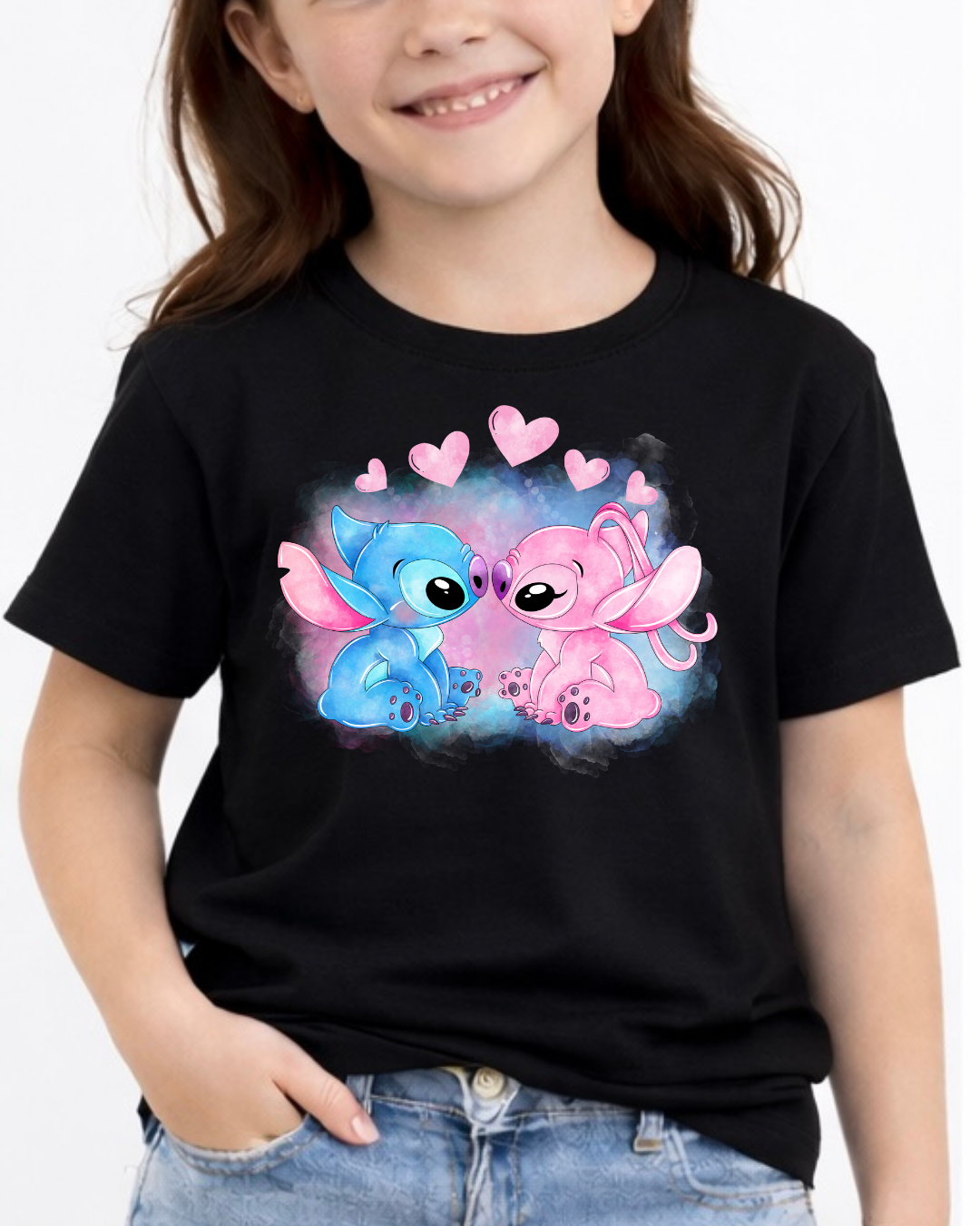 Stitch & Angel Disney Kids T-Shirt | Disney Everyday Tee | Disney Outfit