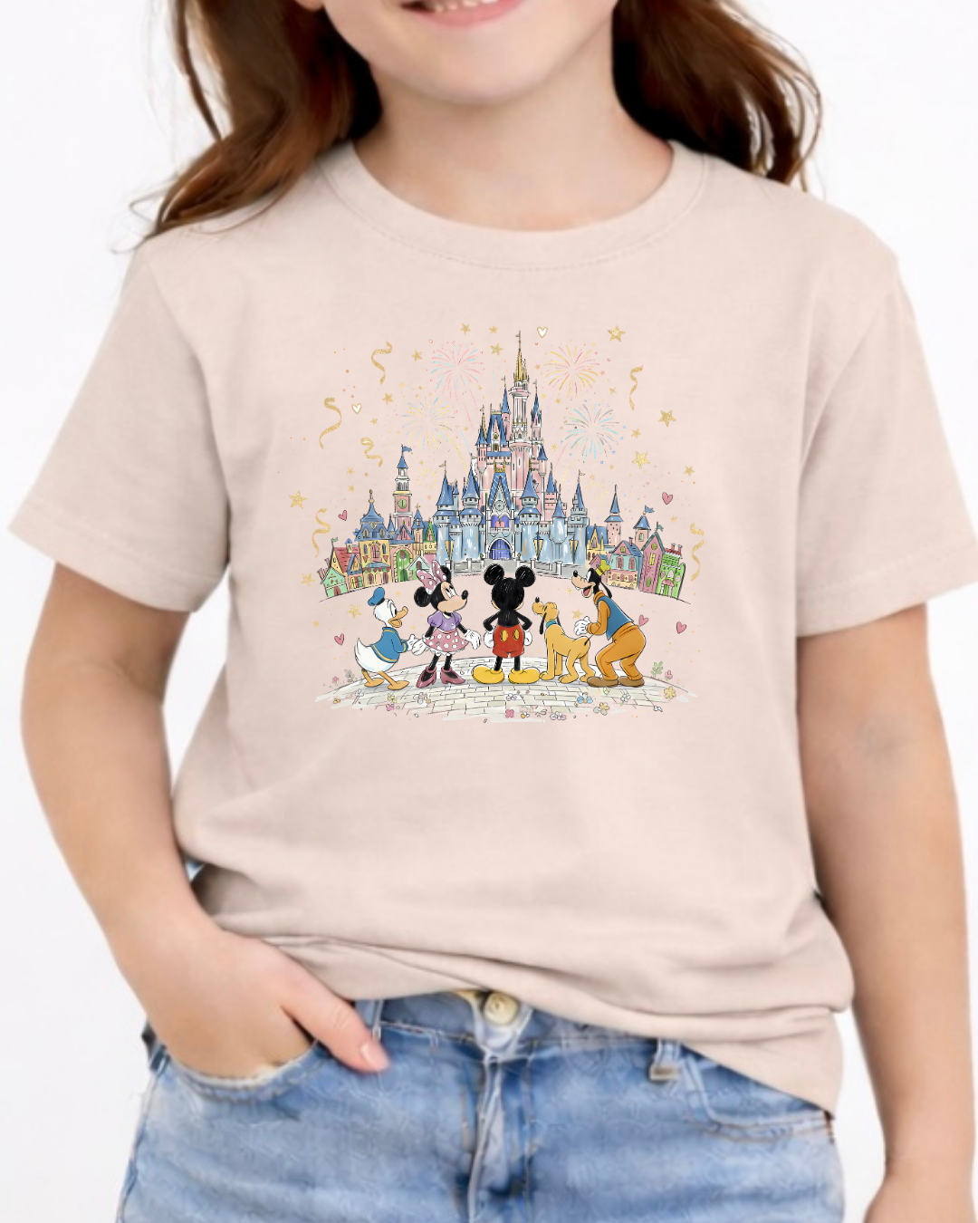 Fab 5 Castle Disney Kids T-Shirt | Disney Everyday Tee | Disney Outfit