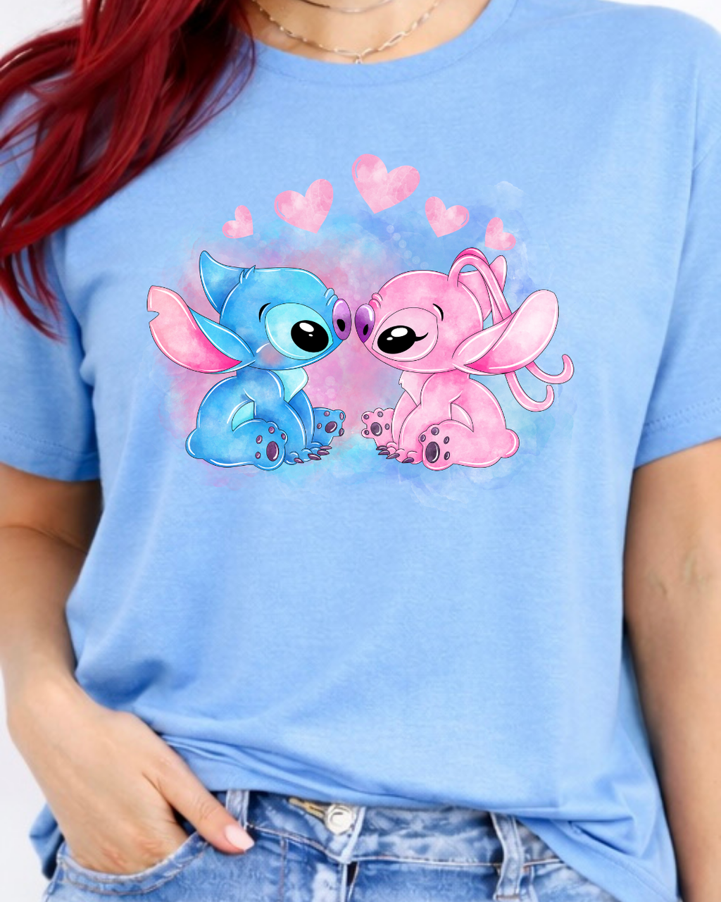 Stitch & Angel Disney t-shirt, Disney fashion, Disney clothes, Disney tops, Disney tee, Disney lover