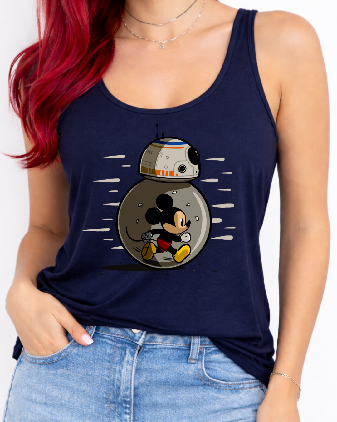 Mickey Mouse BB8 Disney Vest Top, Disney Tank Top Women, Disney World Outfit, Disney Holiday Shirt,
