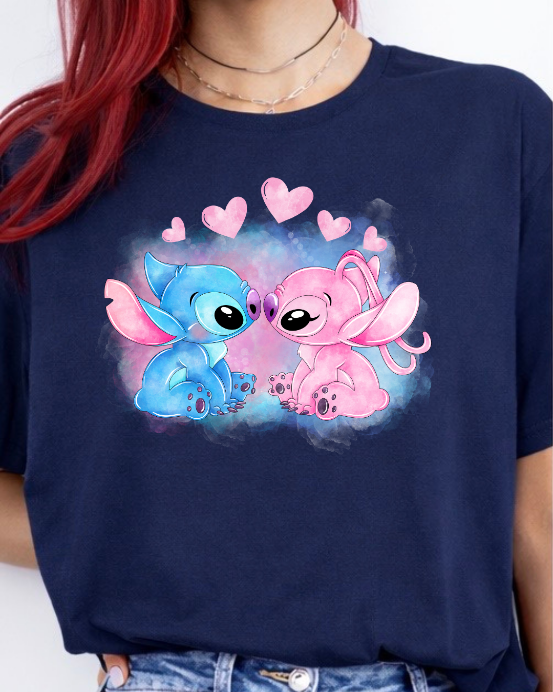 Stitch & Angel Disney t-shirt, Disney fashion, Disney clothes, Disney tops, Disney tee, Disney lover