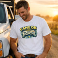 Game On Gamer T-Shirt – Retro Video Game Controller Graphic Tee – Funny Gaming Shirt for Men – Gift for Gamers