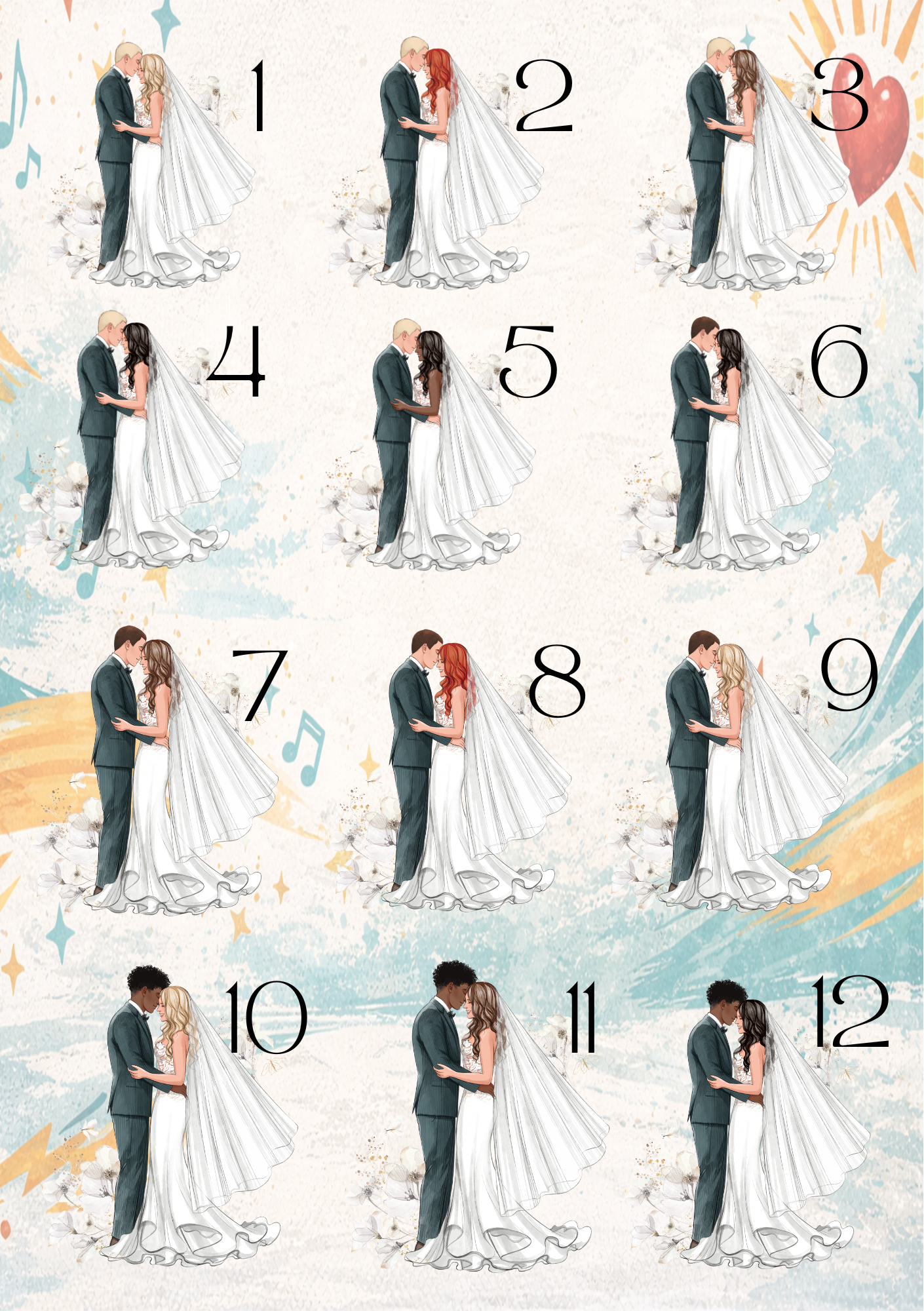 Personalised Mr & Mrs Wedding Guest Book
