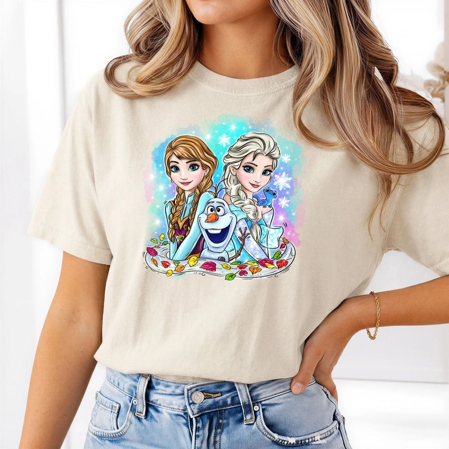 Anna & Elsa Disney T-shirt, Disney fashion, Disney clothes, Disney tops, Disney tee, Disney lover
