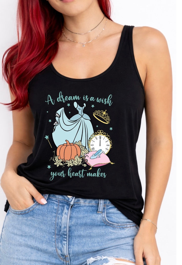 Dream Is A Wish Disney Vest Top, Disney Tank Top Women, Disney World Outfit, Disney Holiday Shirt,