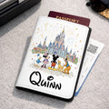Personalised Fab 5 Disney Passport Cover | Family Holiday Passport Holder | Custom Travel Wallet | Magical Holiday Gift | Personalised Passport Cover