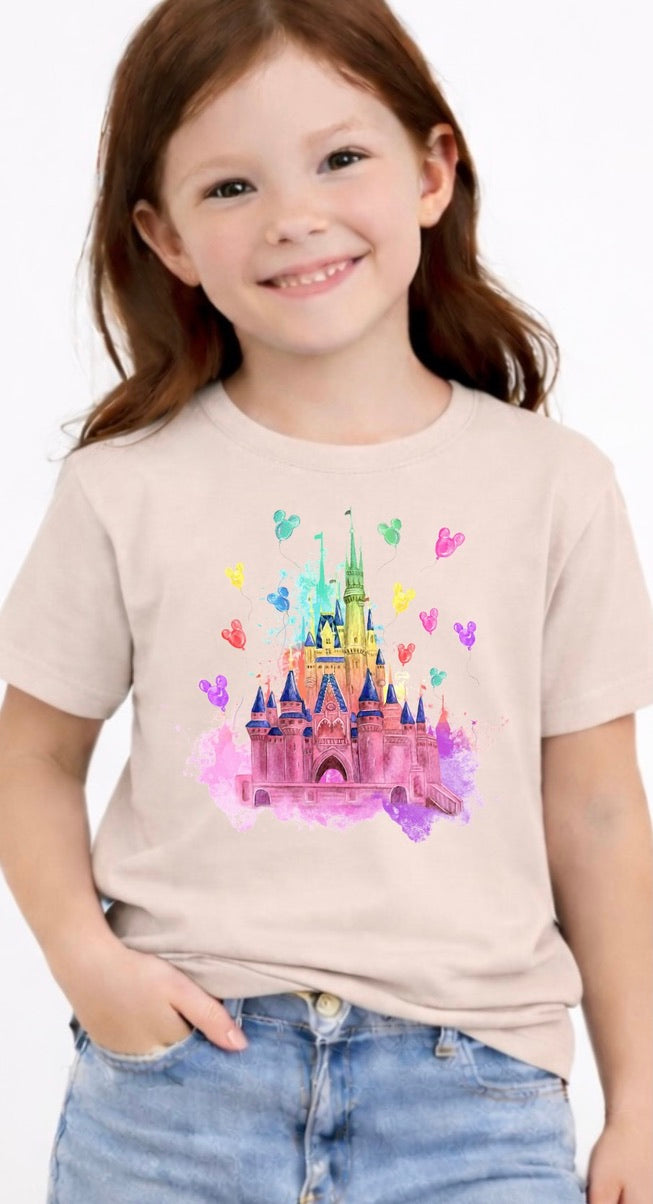 Balloon Castle Disney Kids T-Shirt | Disney Everyday Tee | Disney Outfit