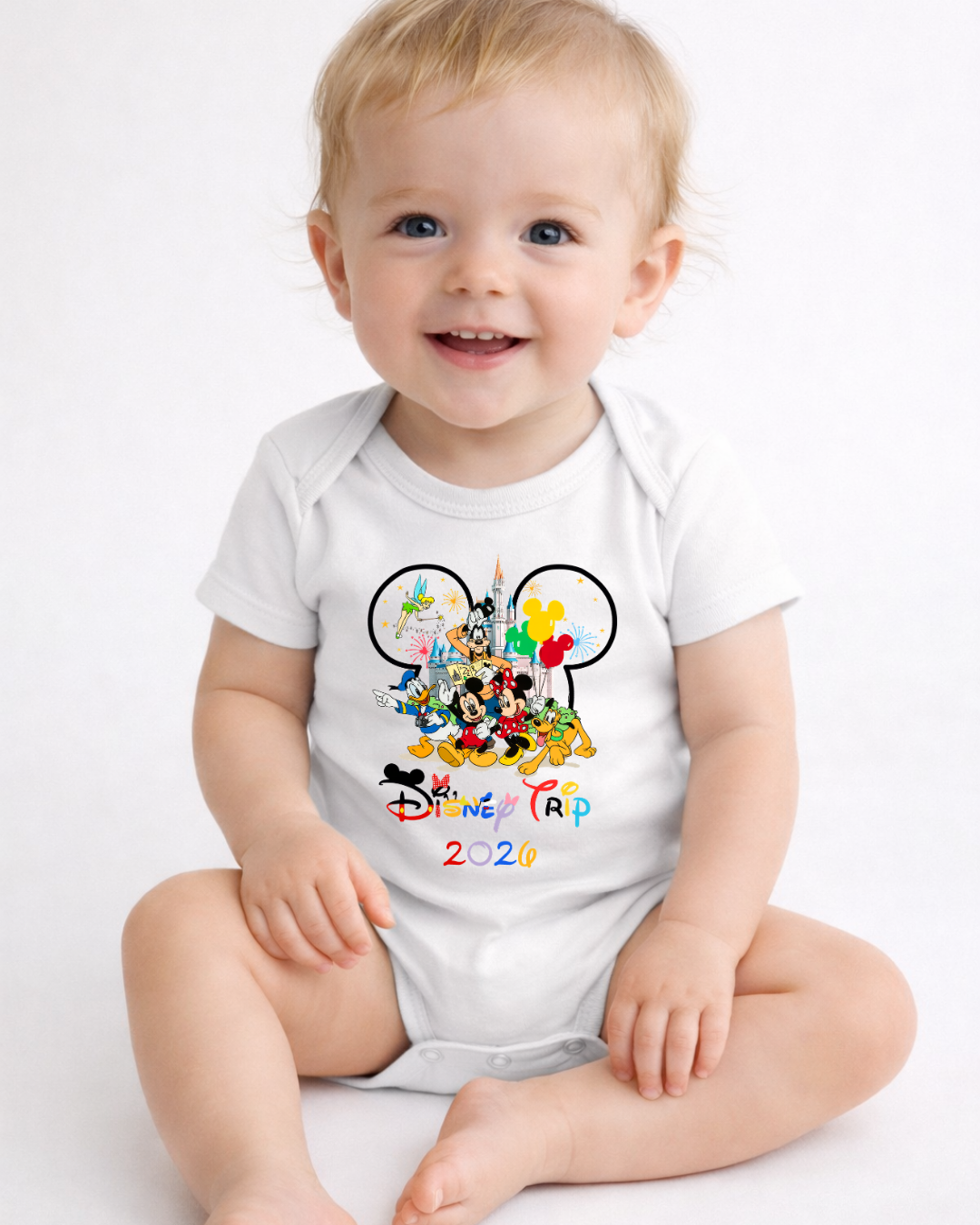 Mickey Disney Trip 2026 Disney Baby Bodysuit, Cute Character Baby Onesie, Magical Baby Outfit, Disney Inspired Baby Gift, Newborn Bodysuit,