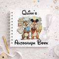 Personalised Chip & Dale Disney Autograph Book, Personalised Disney World Trip, Gift For Disney Trip, Disney World Autograph Book