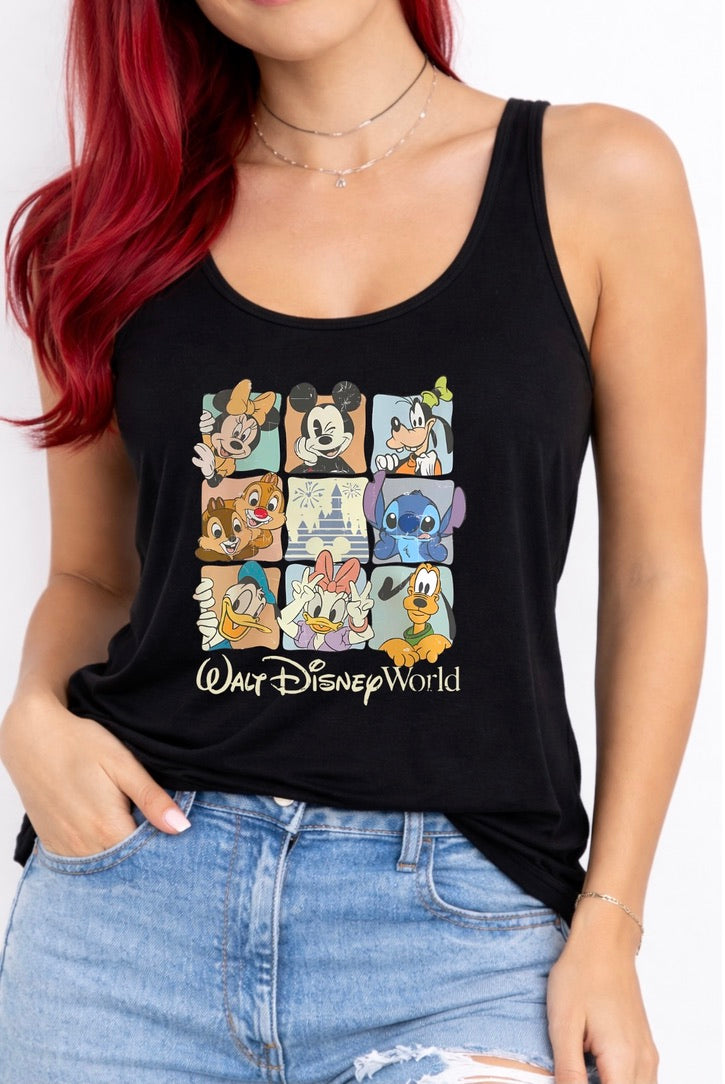 Walt Disney World Gang Disney Vest Top, Disney Tank Top Women, Disney World Outfit, Disney Holiday Shirt,