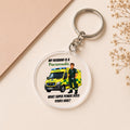 My Husband Is a Paramedic Keyring | Paramedic Husband Gift | Ambulance Service Family Keychain | Acrylic Keyring | NHS Paramedic Appreciation Gift