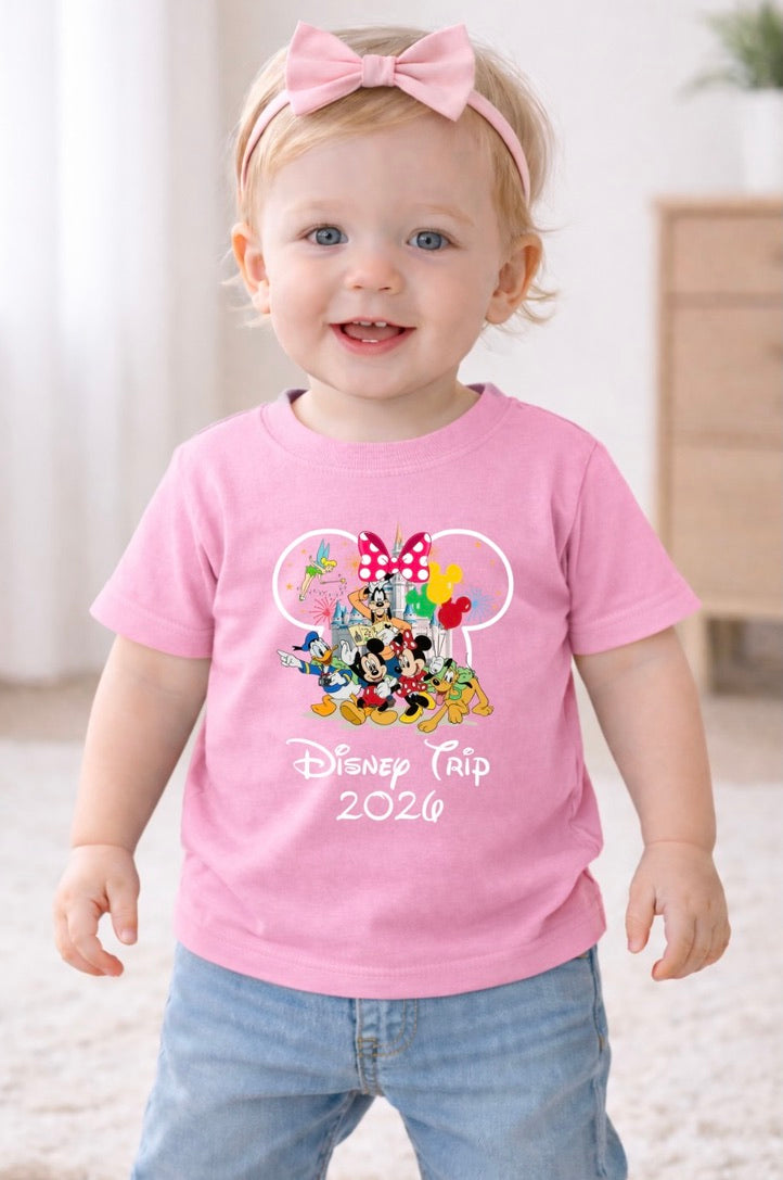 Minnie Mouse Disney Trip 2026 Disney Baby/Toddler T-Shirt | Disney Everyday Tee | Disney Outfit