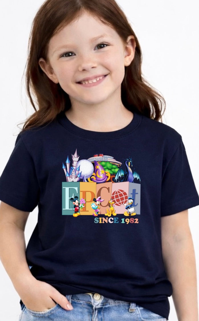 Epcot Since 1982 Disney Kids T-Shirt | Disney Everyday Tee | Disney Outfit