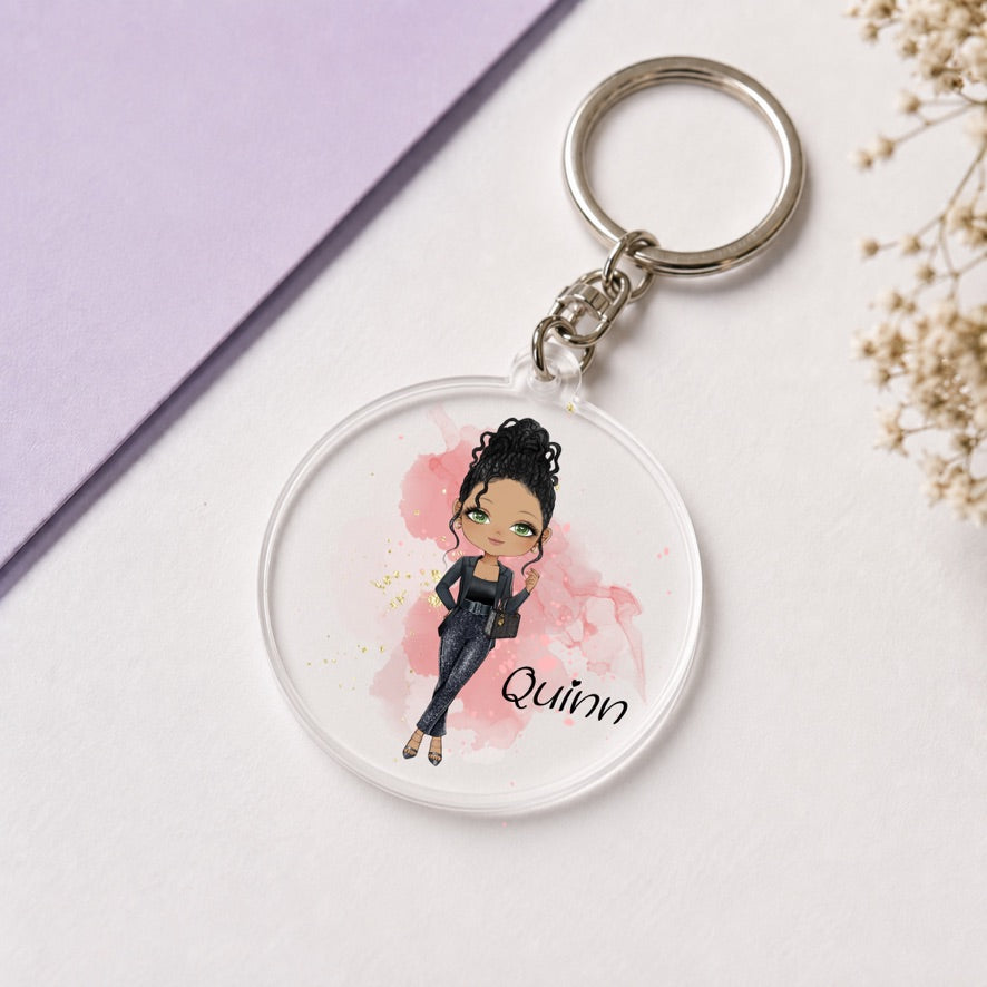Personalised Boss Lady Keyring | Custom Name Keyring | Bag Tag Gift