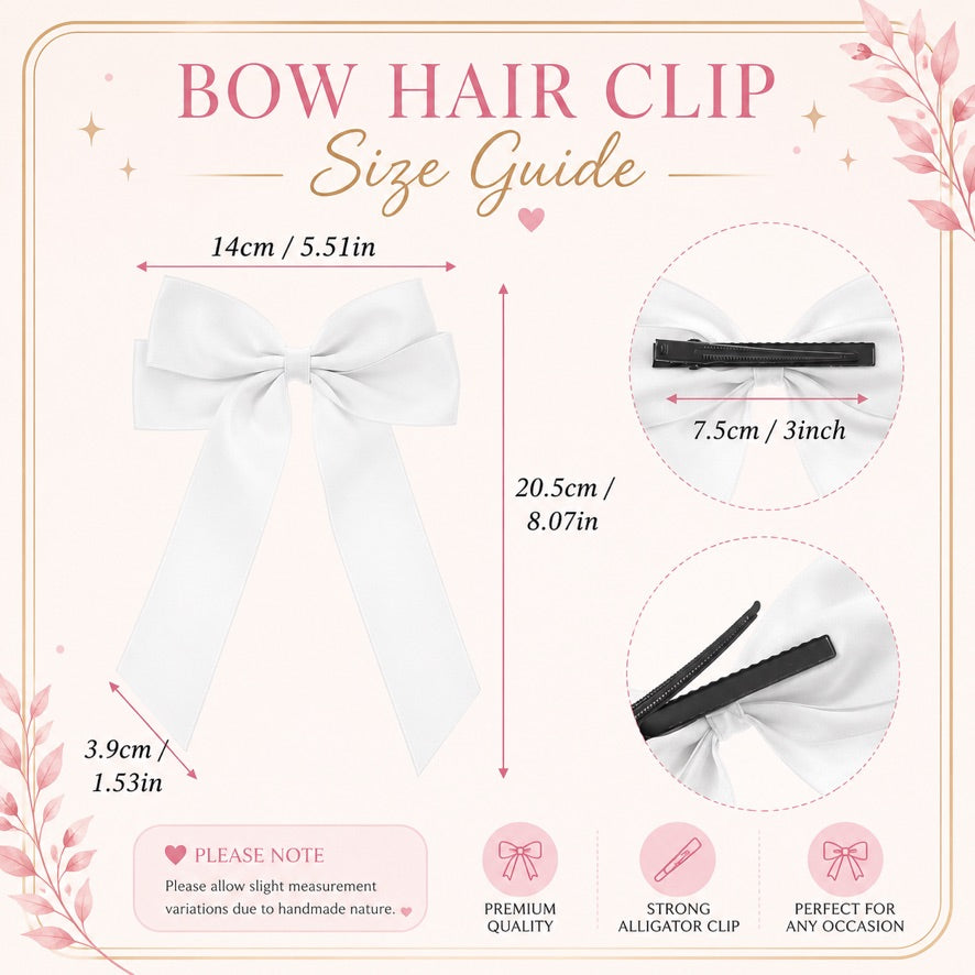 Personalised Fringe School Girl Hair Bow | Custom Name Hair Bow | School Uniform Bow | Girls Ribbon Bow | Personalised Hair Accessory | Back to School Gift