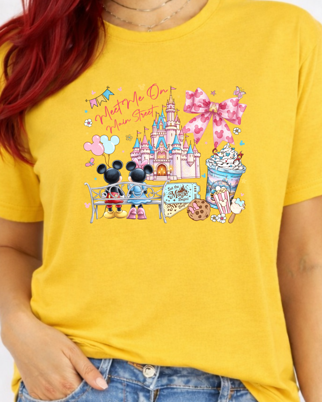 Meet Me On Main Street Disney t-shirt, Disney fashion, Disney clothes, Disney tops, Disney tee, Disney lover