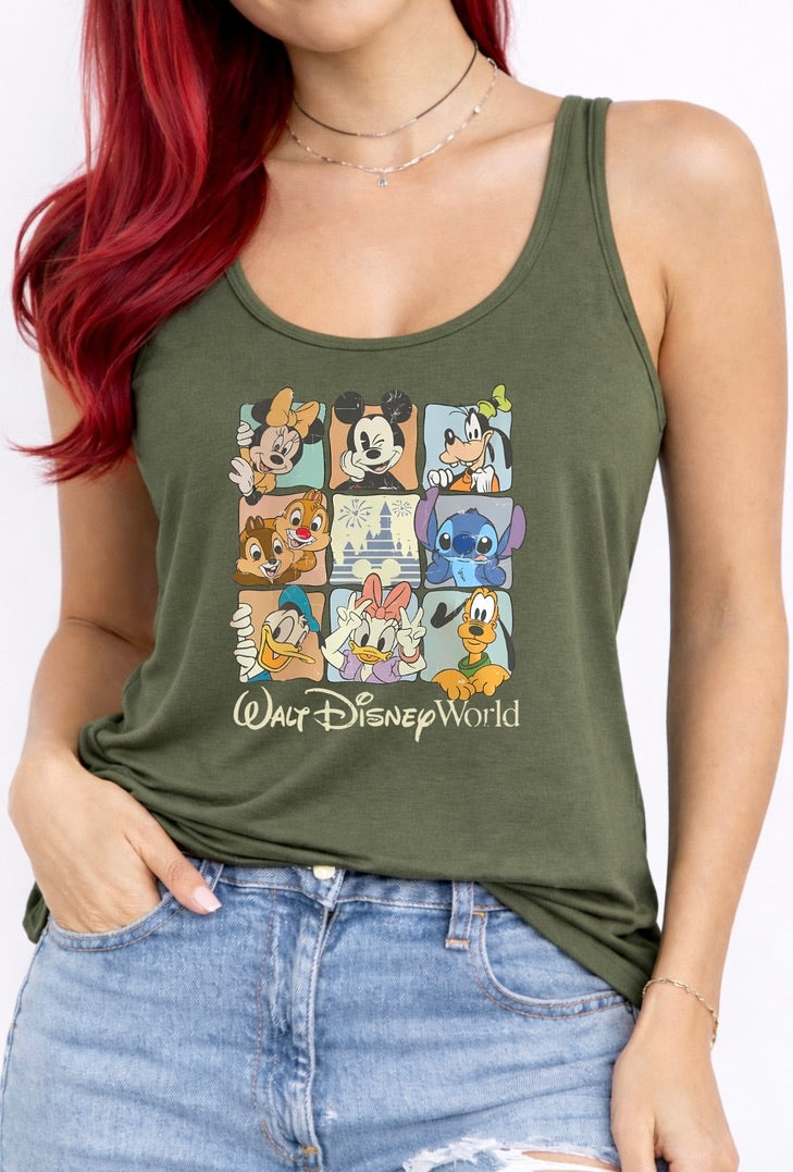 Walt Disney World Gang Disney Vest Top, Disney Tank Top Women, Disney World Outfit, Disney Holiday Shirt,