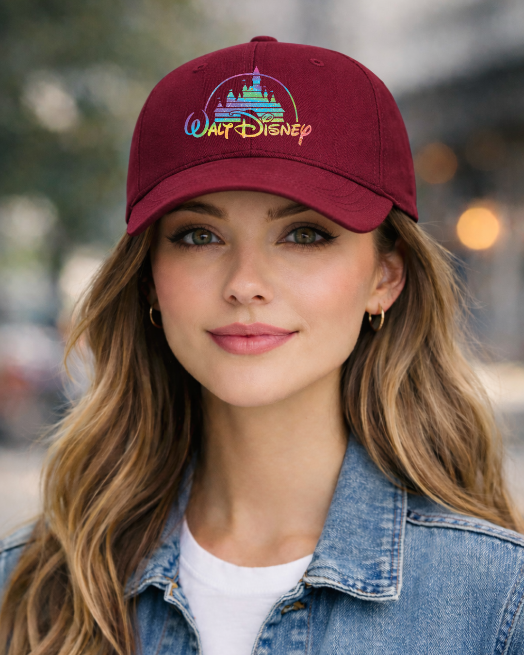 Rainbow Walt Disney Castle Adult Disney Basketball Hat, Character Theme Cap,  Park Ready Outfit, Disney Baseball Cap