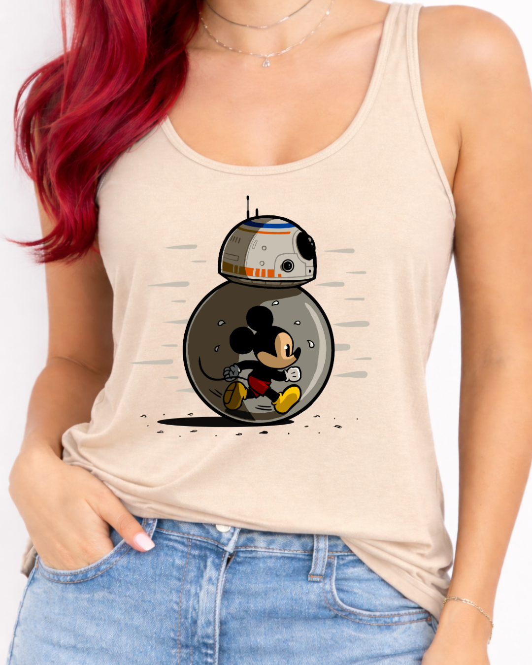 Mickey Mouse BB8 Disney Vest Top, Disney Tank Top Women, Disney World Outfit, Disney Holiday Shirt,