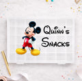 Personalised Mickey Mouse Disney Snack Box, Disney-Themed Snack Boxes, Travel Day Snack Box