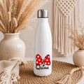 Personalised Minnie Mouse Bow Water Bottle | Custom Drinks Bottle | Name Water Bottle | Reusable Bottle | School Water Bottle | Gym Bottle | Gift for Kids & Adults